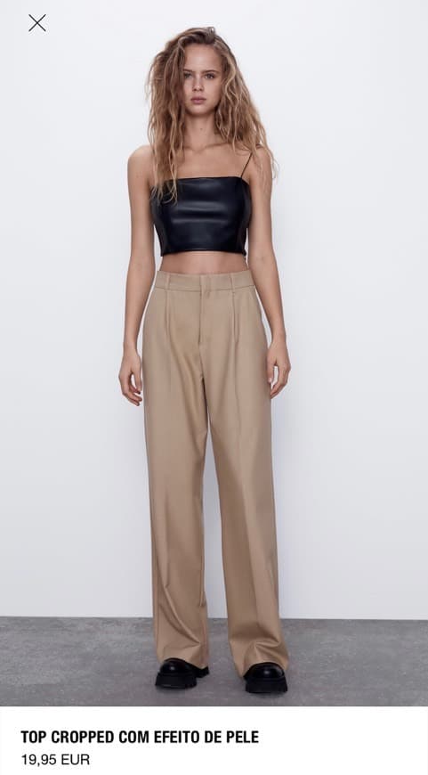 Producto Top cropped Efeito Pele