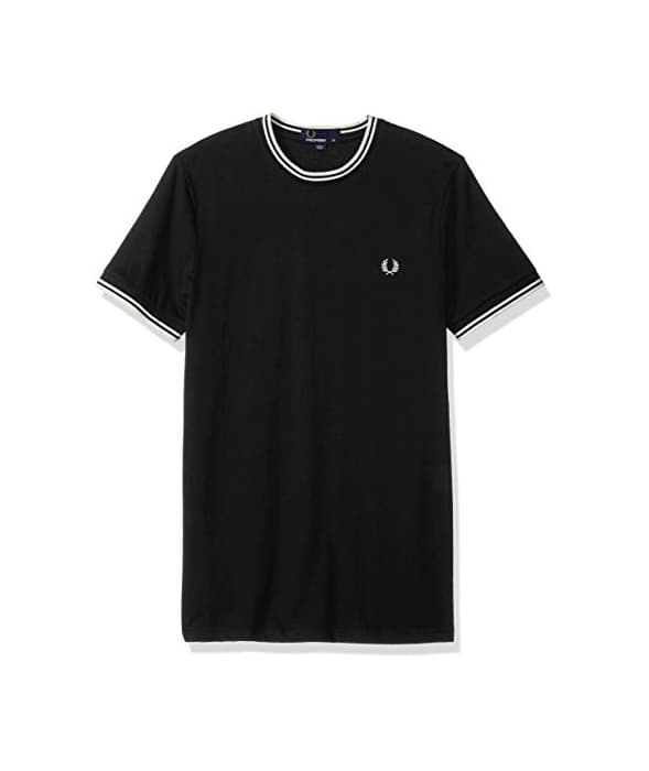 Product Fred Perry Fp Twin Tipped Camiseta, Negro