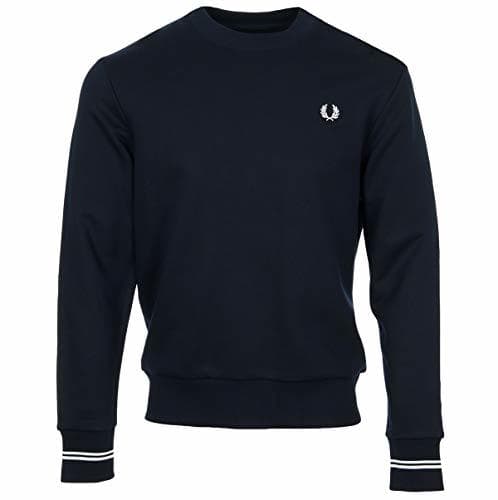 Product Fred Perry Sudadera Cuello Redondo Vivo en puño - Color - Azul