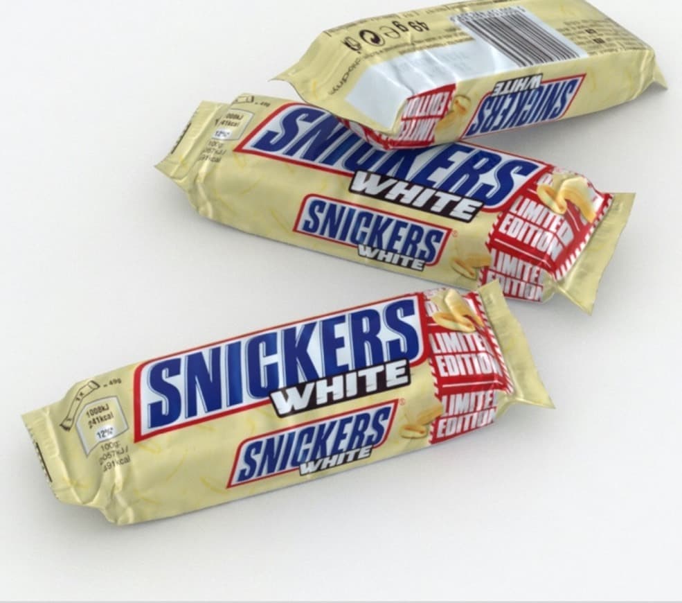 Product Snickers chocolate branco