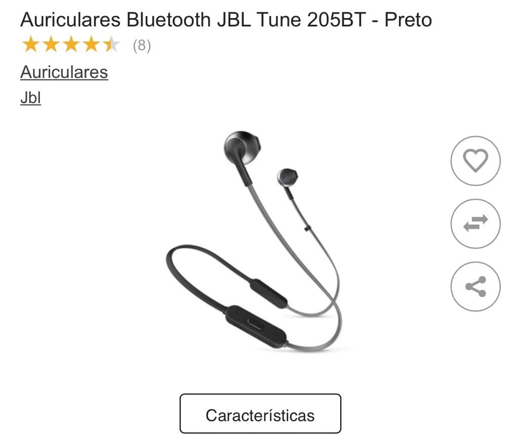 Moda Auriculares Bluetooth JBL Tune 205BT