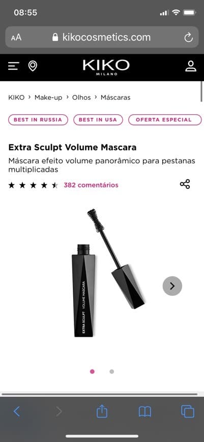 Product Máscara volumizante