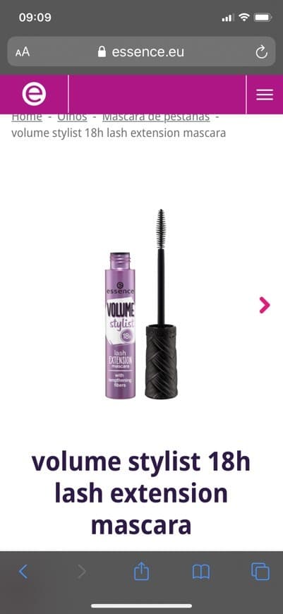 Product volume stylist 18h lash extension mascara