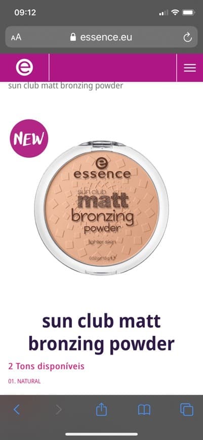 Product sun club matt bronzing powder