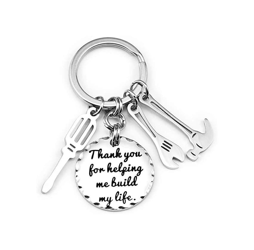 Producto AIbeads Stainless Steel Keychain for Men Husband Son Key 