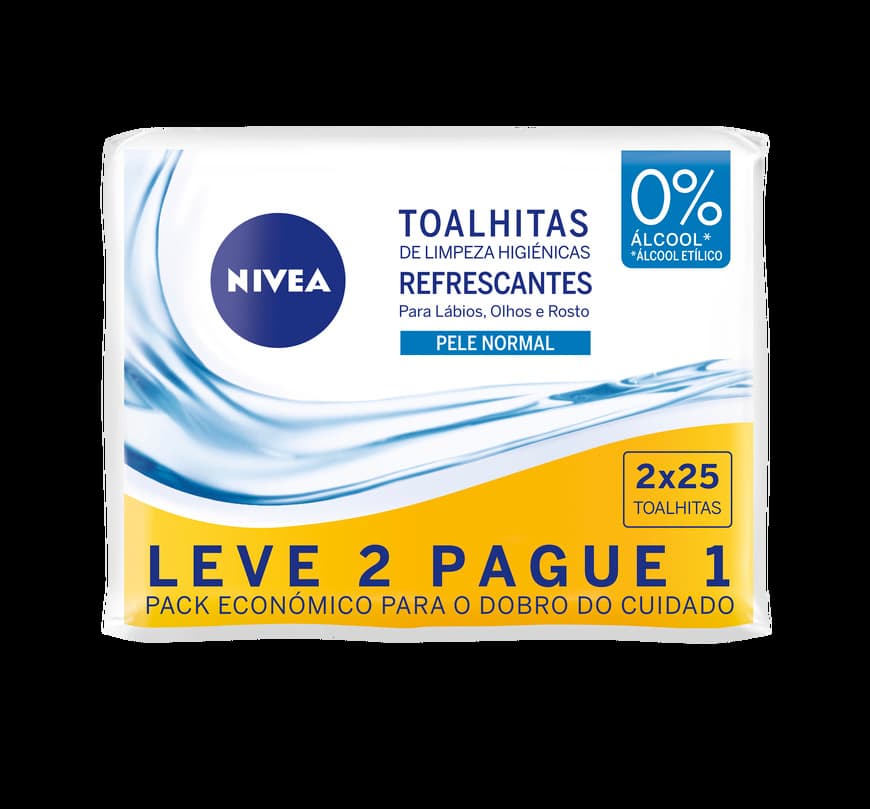 Fashion Toalhitas de limpeza refrescante nivea