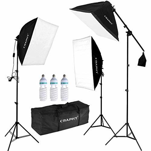 Electrónica Pro Foto Softbox Luz Kit de Iluminación Continua