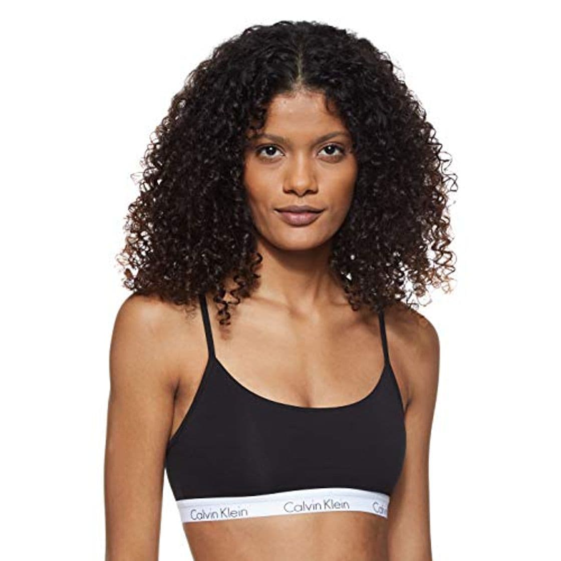 Moda Calvin Klein Underwear Bralette Corsé, Negro