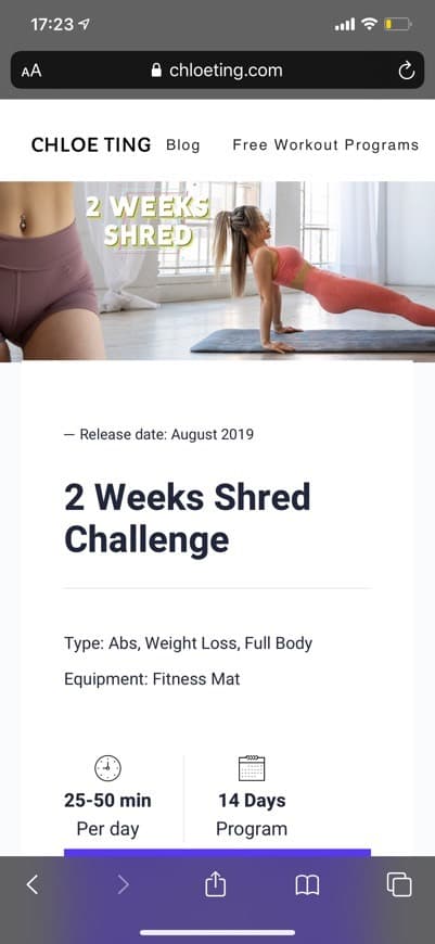 Fashion 2 Weeks Shred Challenge

