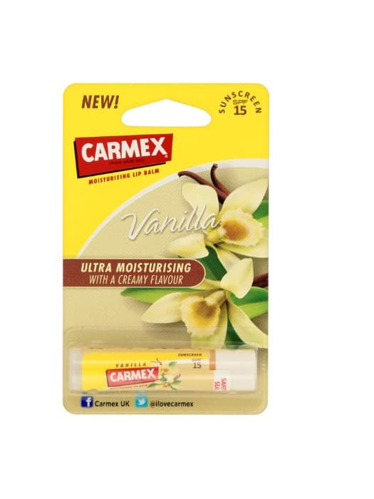 Belleza Carmex VANILLA SPF15 - Bálsamo labial hidratante para labios