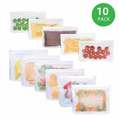 Elemento de la categoría hogar 10 Pack Biodegradable Reusable Food Storage Bags