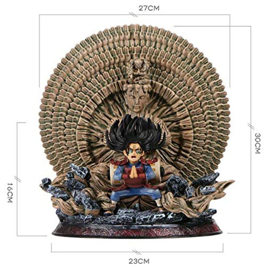 Producto MNZBZ Naruto Estatua Shodai Hokage Senju Hashirama Busto Retrato de Cuerpo Entero GK Figura de acción de colección Modelo de Juguete 30CM