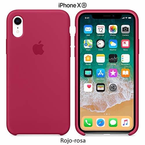 Electrónica Funda Silicona para iPhone XR Silicone Case, Textura Suave, Forro Microfibra