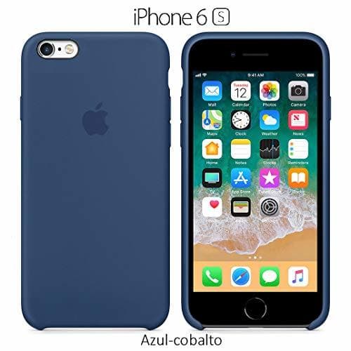 Electrónica Funda Silicona para iPhone 6 y 6s Silicone Case, Textura Suave, Forro