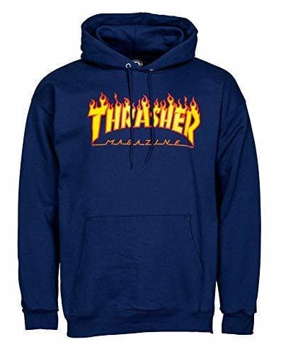 Moda THRASHER Hombre Sudadera con Capucha BLU