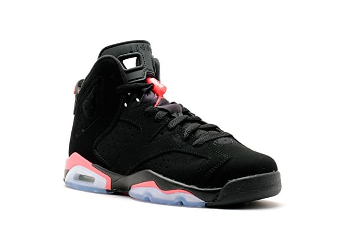 Moda Nike Air Jordan 6 Retro BG, Zapatillas de Deporte para Niños, Negro/Rojo