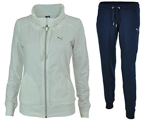 Place Puma Womens French Terry Suit Mono Blanco Bianco/Peacoat Talla