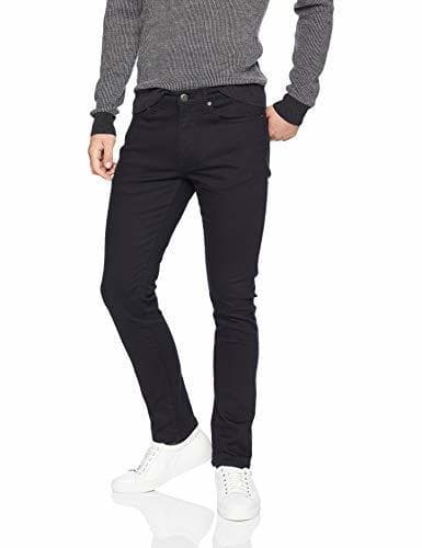 Fashion Amazon Essentials - Jean elástico ajustado para hombre, Negro