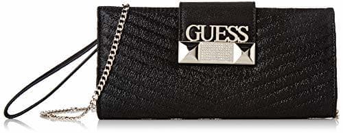 Fashion Guess - Jazzie, Bolso de mano Mujer, Negro