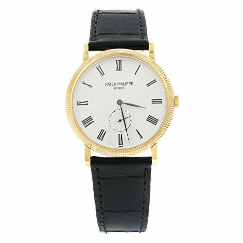 Fashion Patek Philippe Calatrava Reloj Blanco de 18 Quilates para Hombre Blanco con