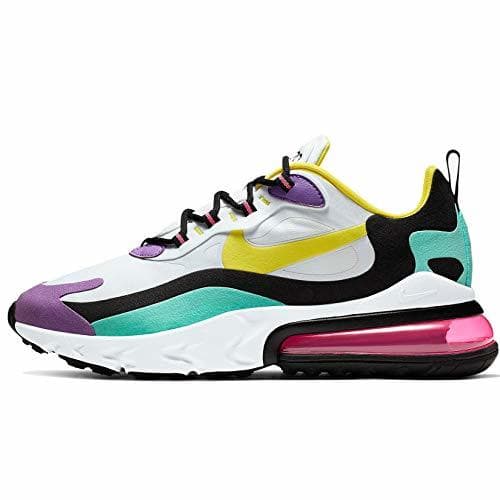 Product Nike Air MAX 270 React Geometric Abstract AO4971-101 White Dynamic Yellow Black