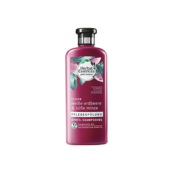 Producto Herbal Essences blanca Fresa y Süße Menta Cuidado Enjuague