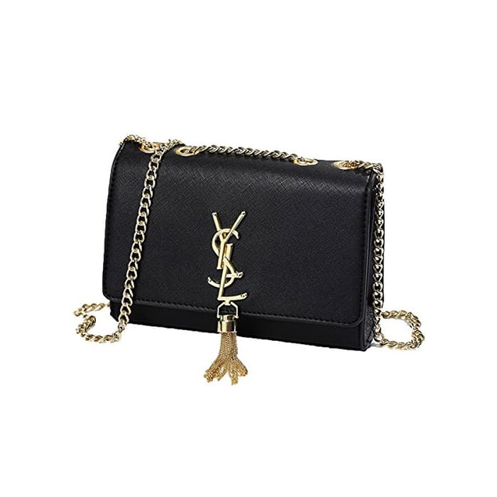 Producto 2018 Verano Nueva borla bolso Cadena bandolera Mini Clutch Lady sobre funda negro