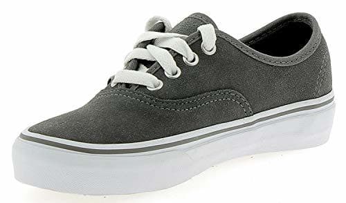 Fashion VANS Furgonetas Aute'nticos Zapatos Nios Piel Gris 3Y71UU