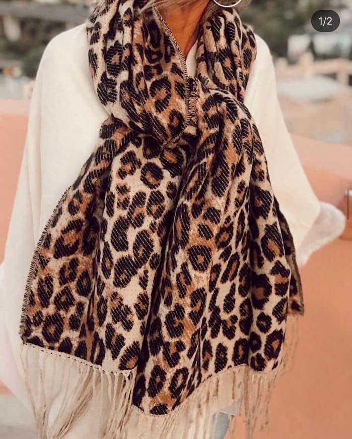 Moda Lenço leopardo 