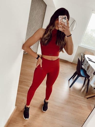 Moda Leggings Bordeaux ✨