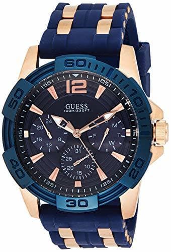 Lugar Guess W0366G4 - Reloj de pulsera para hombre, color azul