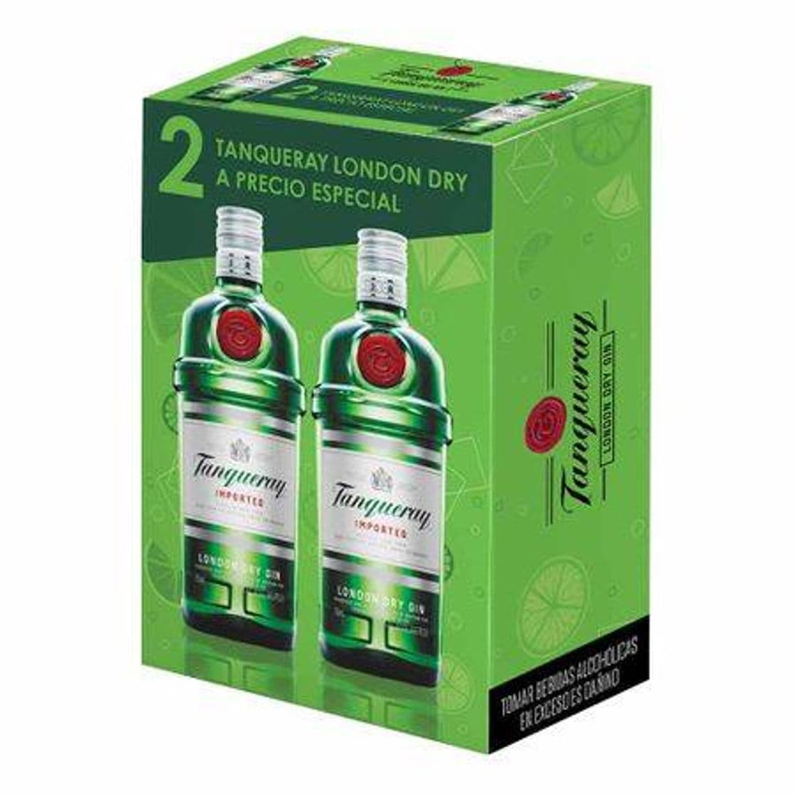 Producto Pack Gin TANQUERAY Botella 750ml Caja 2un