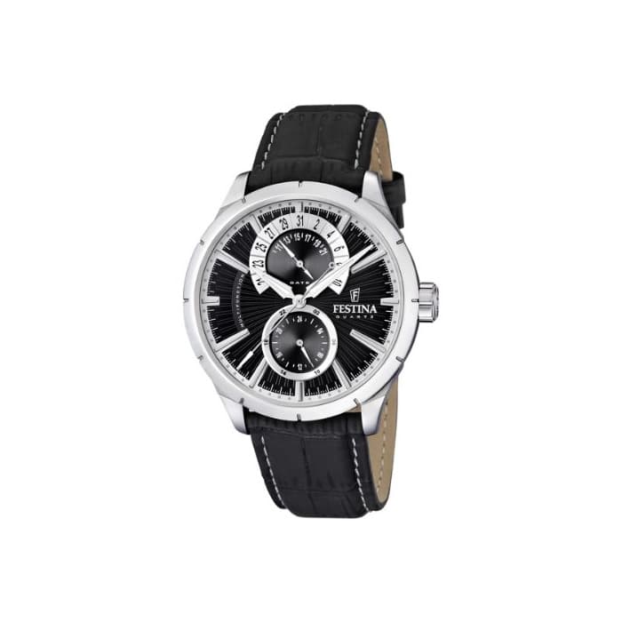 Fashion Festina Reloj Analógico para Hombre de Cuarzo con Correa en Cuero F16573/3