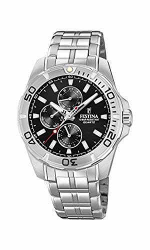 Fashion Festina Reloj Multiesfera para Hombre de Cuarzo con Correa en Acero Inoxidable