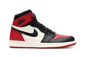 Moda Jordan 1 Retro High Bred Toe