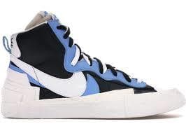 Moda Nike Blazer Mid sacai White Black Legend Blue 