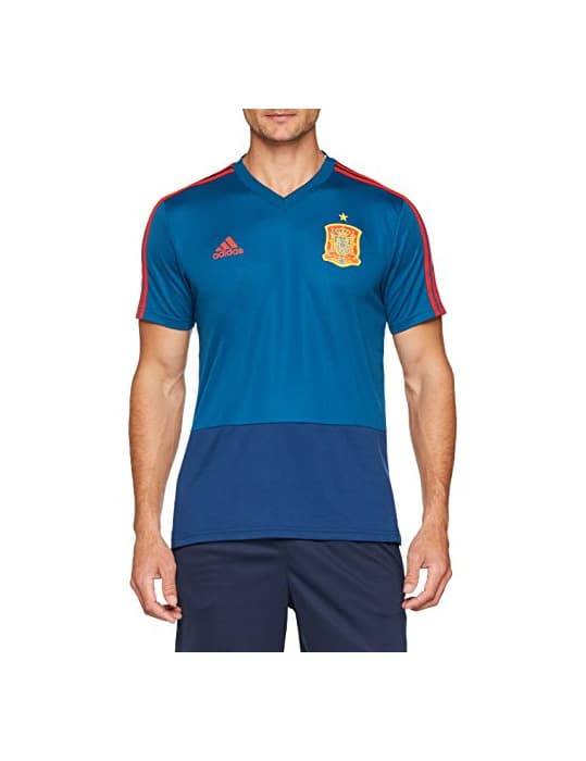 Fitness adidas Fef TR JSY Camiseta, Hombre, Azul/Rojo