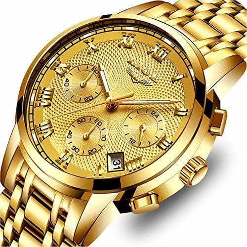 Fashion LIGE Relojes para Hombre Militar Deportivo Impermeable Cuarzo Reloj de Pulsera Acero