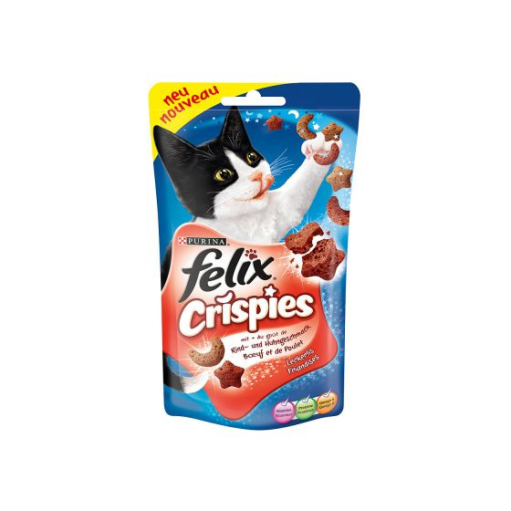 Producto Felix crispies snacks para gatos- Purina Felix