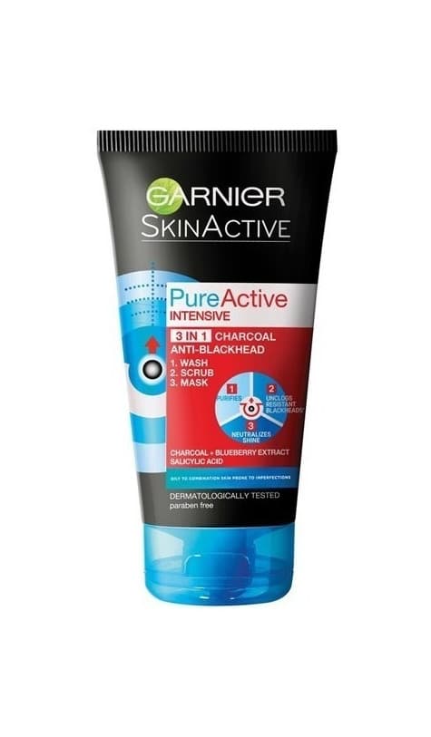 Product Máscara 3 em 1 carvão pure active intensive- Garnier