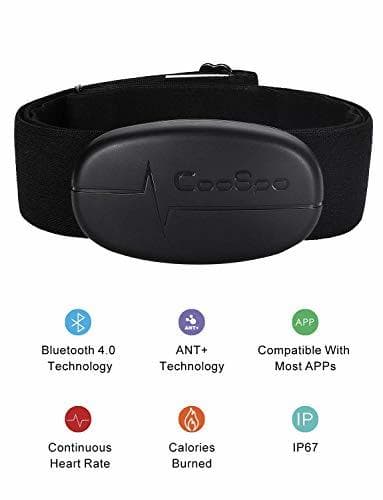 Producto CooSpo Banda de Frecuencia Cardiaca Bluetooth 4.0 Ant+ Monitor Sensor de Frecuencia