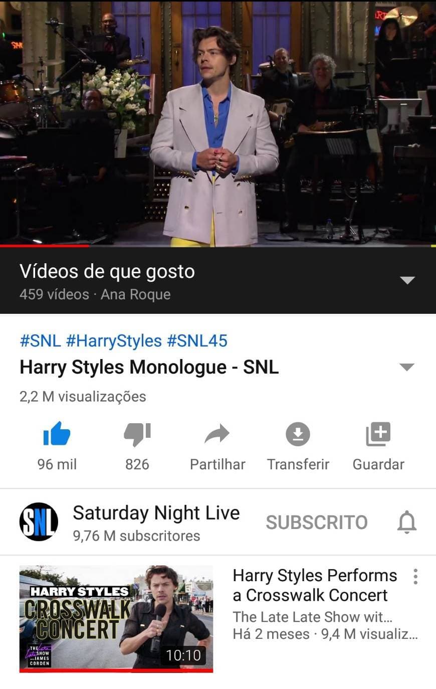 Fashion Harry Styles Monologue on SNL