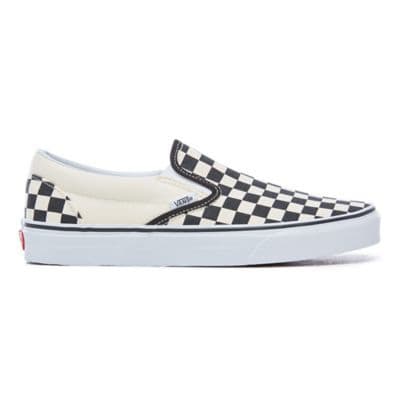 Fashion Ténis Checkerboard Classic Slip-On | Preto | Vans