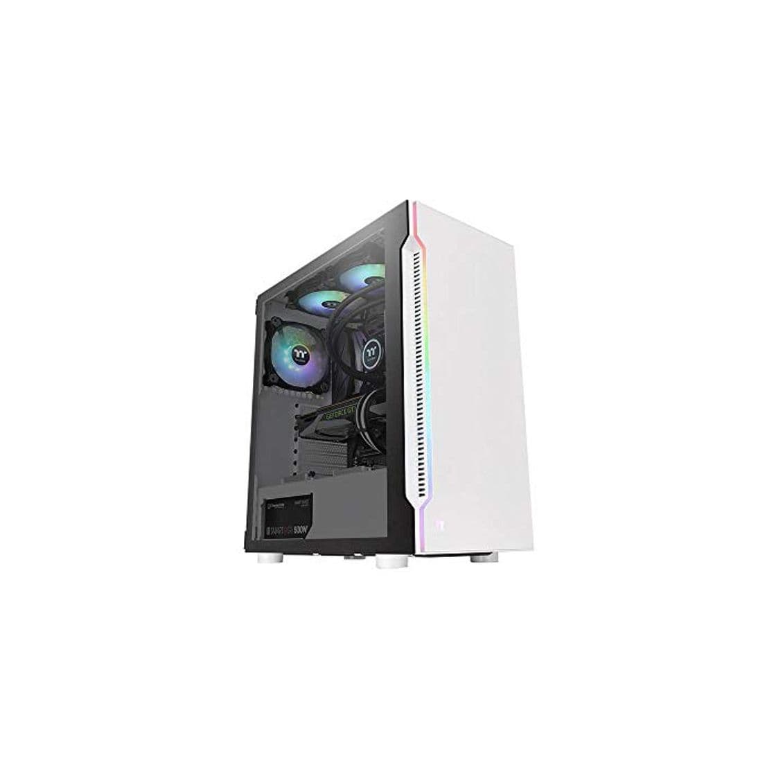 Producto Thermaltake H200 TG Snow RGB ATX Mid Tower Chassis