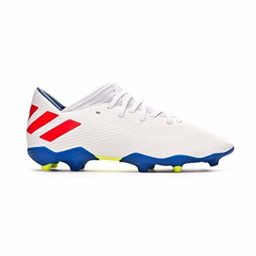 Producto adidas Nemeziz Messi 19.3 FG Niño, Bota de fútbol, White-Solar Red-Football Blue,