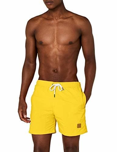 Moda Urban Classics Block Swim Shorts Bañador de natación, Amarillo