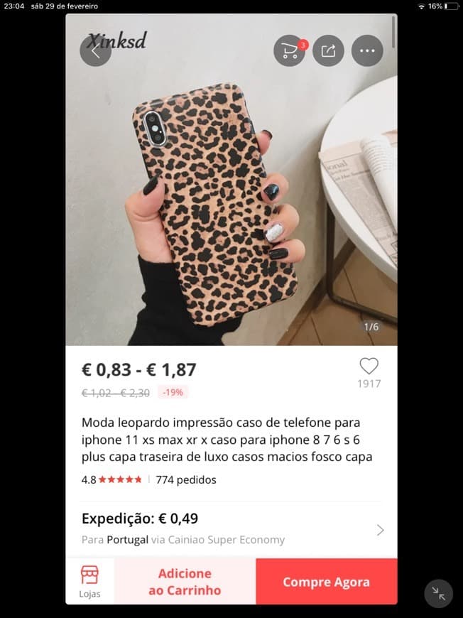 Producto Capa leopardo