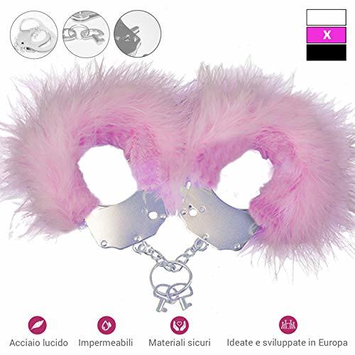 Producto Italian Sexy Shop Esposas sexys de Acero de 130 g con Plumas