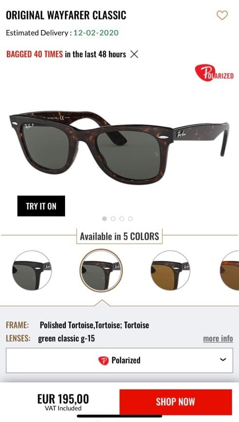 Moda Rayban wayfarer sunglasses 