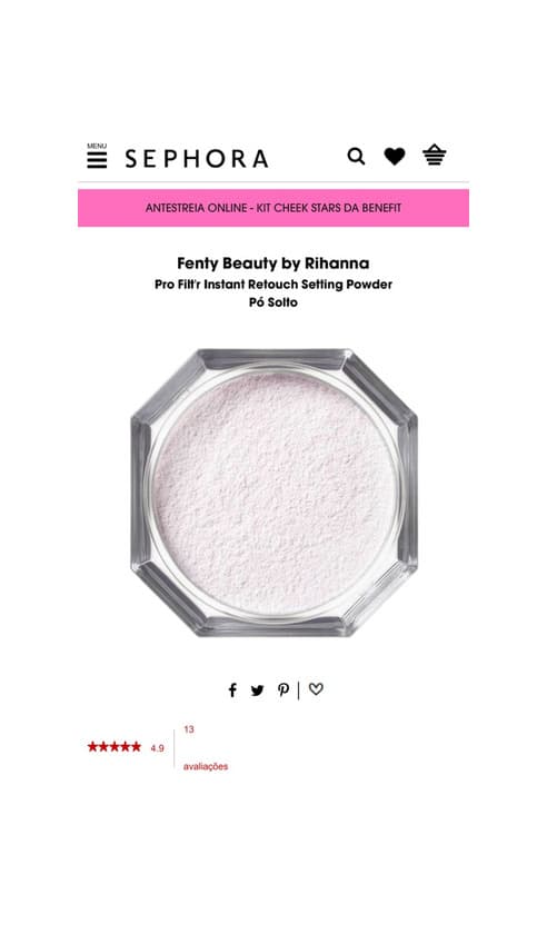 Producto Setting powder 